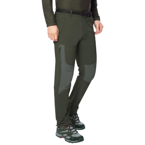 Image of TRIPOLE Trailblazer Trekking and Hiking Pants and Cargo for Outdoors and Travelling (in, Alpha, XL, Regular, Army Green)