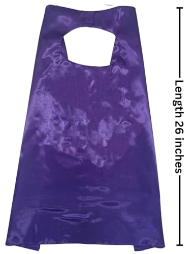 Image of BookMyCostume Kids Superhero Cape and Eye Mask Set for Boys & Girls - Fancy Dress for School Annual Day, Dance Drama & Theme Birthday Return Gift | Aged 3-10 Years