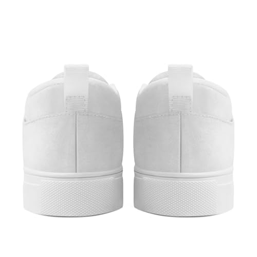 Custom Solid Color Canvas Slip-On Shoes Personalized Print Your Logo Name Lightweight Breathable Easy Wear Sneaker3