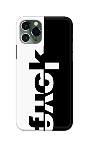 Image of PRINTFIDAA One Words Fukc Love Creative Art Innovative Wonderfull Printed Designer Hard Case for Apple iPhone 11 Pro (5.8 inch), A2215, A2160, A2217 Back Cover -(e) RPM1003