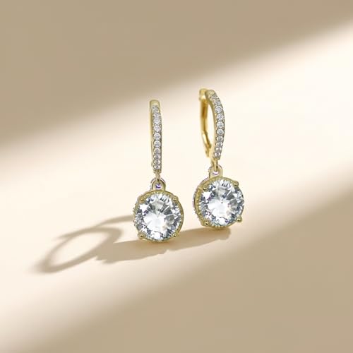Image of ECLATS Large Stone drop Earrings for Girls and Women
