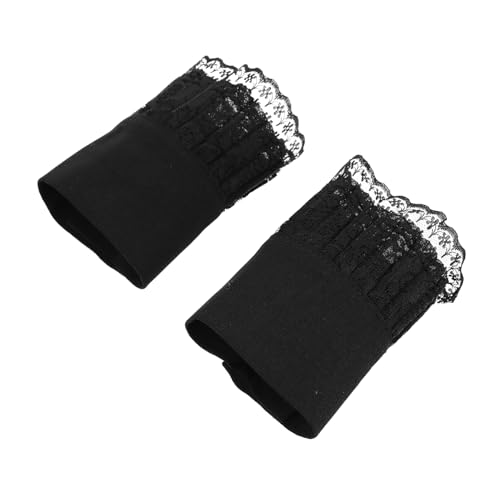GALPADA 1pair Lace False Sleeves for Women Elegant Frilled Cuffs Comfortable Breathable Chiffon Detachable Fashion Accessory for Parties Special Occasions
