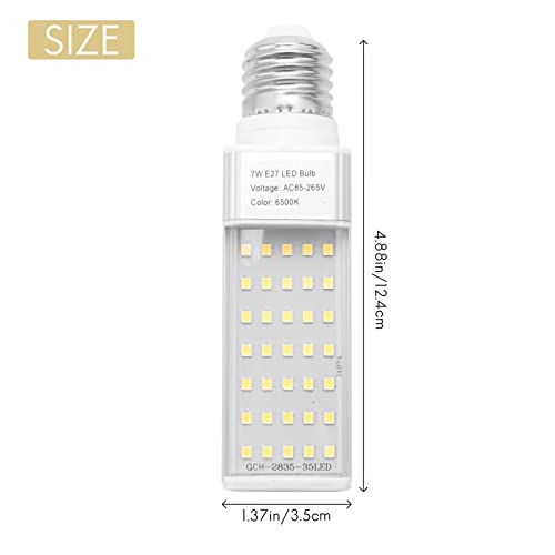 Yupvm Fishpod White Plant Aquarium 7W Grow Light Led Tank Fish Coral Bulb E27 Lamp #TOP3