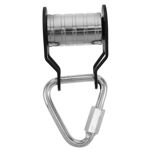 Vaguelly 1 Juego Kit de Tirolesa polea de Tirolesa de Escalada Equipo de Juegos polea de tirolina en el Patio Accesorios de Tirolesa polea de Cuerda Deslizante Planchar Black