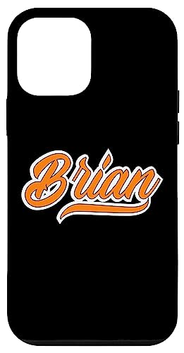 Athletic First Name Brian Team Brian Cool Orange Font �X�}�z�P�[�X iPhone 12 mini �p