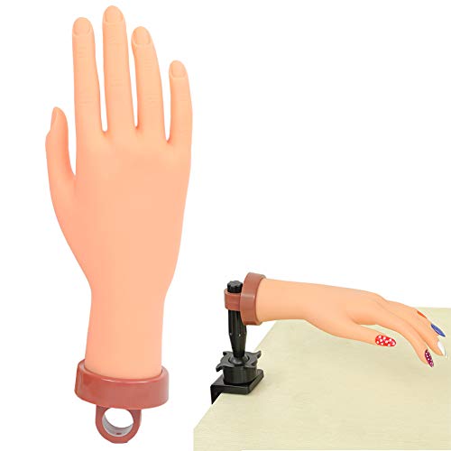 Practice Hand for Acrylic Nails, Fake Hand for Fake Nails Hand for Nail Practice Mannequin Hands for Nails Fake Hand Nail Hand Practice Acrylic Nail Hand Nail Practice Hands Nail Training Hand 1Pcs
