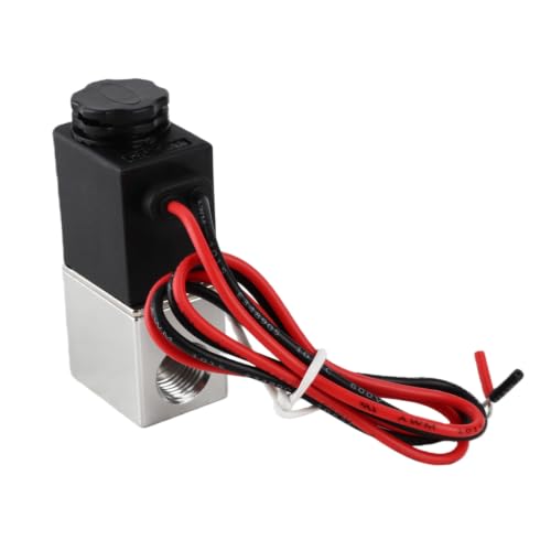 Elektrozawór 2-drożny DC 24V 1/4" uniwersalny do wody powietrza i oleju z aluminium stopu szybki montaż trwała konstrukcja odporny na korozję