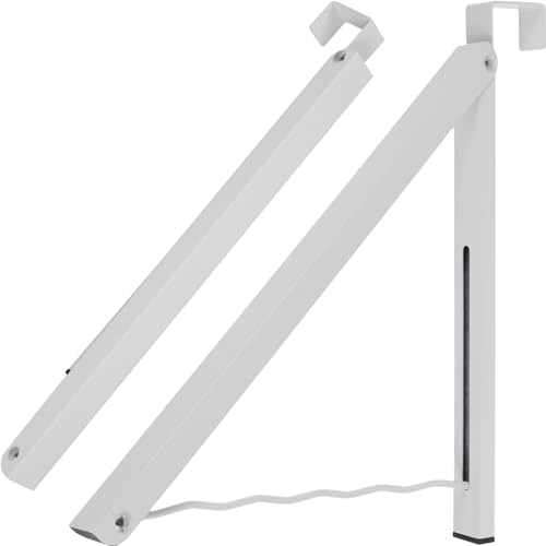 Shuiling ドアハンガーラック ドアフック ハンガー 2個組 折り畳みドアハンガー 吊り下げ 玄関 キッチン トイレ 厚さ5cm以下のドアに対応 バスルーム収納 室内物干し掛け ドライハンガー ドアハンガー フック 折り畳みドアフック (ホワイト)