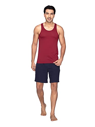 Image of XYXX Men's Cotton Modal Round Neck Vest | Antimicrobial, Breathable, Soft & Comfortable Man's Inner, Ultralight Baniyan for Man (Pack of 2)