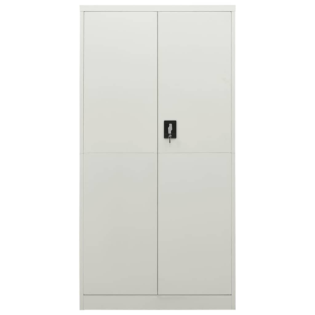 Armario de taquilla de Acero Gris Claro 90x40x180 cm