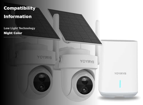 YOYIRYB 4K Solar Security Cameras