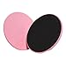 kowaku 2X Exercise Core Sliders Exercise Equipment Portable Lightweight Full Body Compact Exercise Gliding Discs for Gym Yoga Pilates, Pink