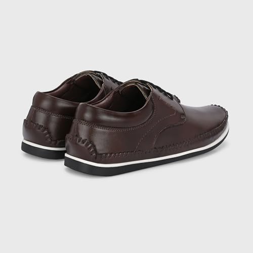 Image of Centrino Men's Casual Shoes |Stylish Lace-Up Design | Soft Cushioned Insole for Comfort | Lightweight & Breathable |Oxfords Walking, Office Comfortable Shoe |Classy Sneakers with Extra Comfort (7631)