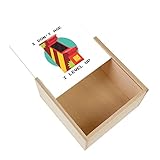 Fabulous Box aus Holz – I Don't Age I Level Up Videospiele Retro Gaming (11 x 11 x 3,5 cm)