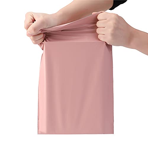 Plastikowe samoprzylepne torby pocztowe, 100 pcs 14 Wires Envelope Courier Bag Black Pink Multiple Sizes Opaque(17x30 Cm)