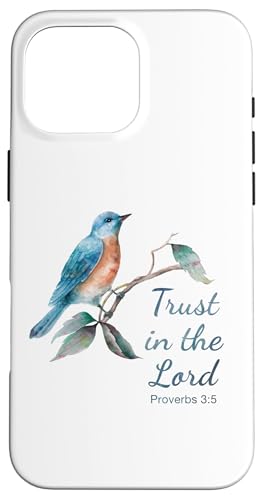 Proverbs 3:5 Trust in the LORD ? Women Girls Bird (White) �X�}�z�P�[�X iPhone 16 Pro Max �p