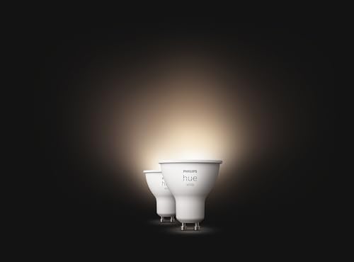 2 ampoules LED connecté Philips Hue GU10 400lm Bluetooth et Zigbee - vue 5