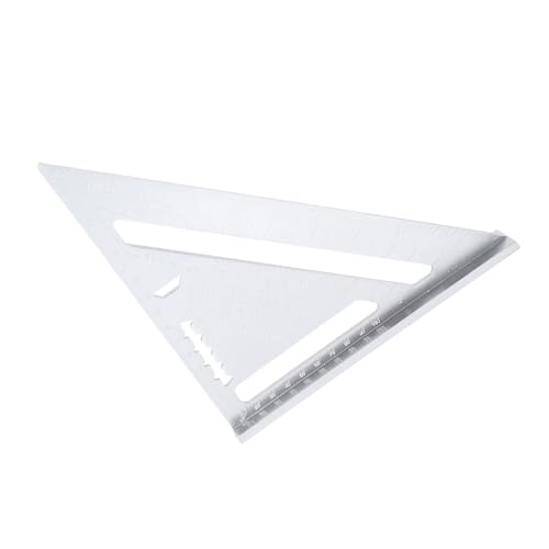 Regla Triángulo Carpintero Aleación Aluminio con Escalas miniatura 5