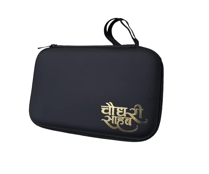 WILDCROC Hard Disk Drive Case | Shockproof Sticker Printed Hard Disk 2.5 Inch Pouch | External Hard Disk Pouch | Water Proof Case Compatible for Seagate, Toshiba, Transcend etc (Chaudhari Sahab)