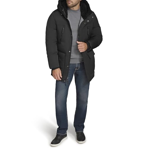 Image of Andrew Marc Men's Outerwear Mackay Faux Fur Lined Parka