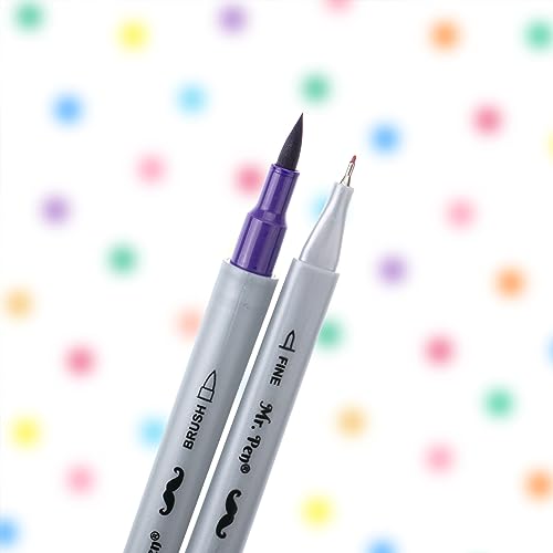 Mr. Pen BF12 Dual Tip Brush Pens, 12 Colors, Art Markers thumb #7