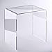 Hochwertiger Acryl-Glas Beistelltisch/Nachttisch, transparent, B44 x T29,5 cm, H 42,5 cm, Acryl-Glas-Stärke 8 mm