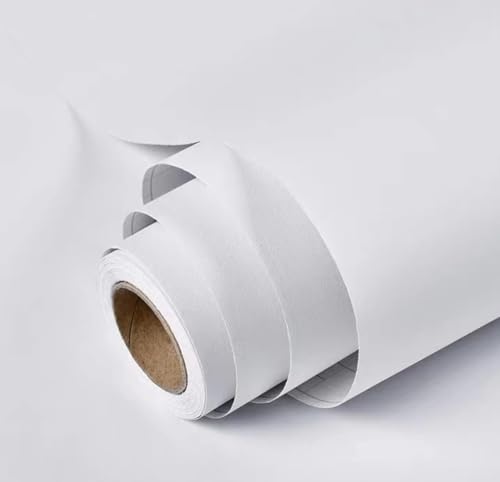Image of DEEMUS White Matte Peel & Stick Self Adhesive Waterproof Sticker for Living Room, Bedroom Office,Almirah, Floor, Tabletop, Wall, Fridge,& Renovation Projects (2 x 25 Feet)