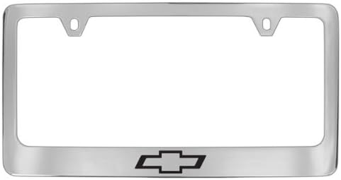 Chevrolet Logo Soporte para Placa de Matrícula... (2 AgujerosLatón, CromadoAncho)