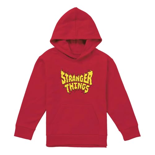 Sweat Stranger Things garçon 5-6 ans pull rouge à capuche enfant série Netflix