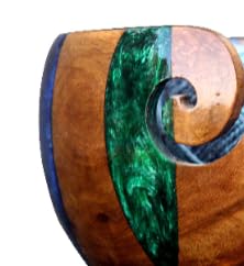 Image of Wooden Yarn Bowl for Knitting Yarn Bowl for Crocheting, Yarn Storage Bowl to Prevent Slipping, Wooden Yarn Holder, Best Gift for Crochet (#Desig-10)