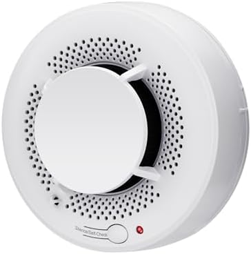 2-in-1 Smoke and Heat Detector Fire Alarms Smoke Detectors with Advanced Photoelectric Smoke Alarm with LED Indicator and Silence Button Environmental Overheating
