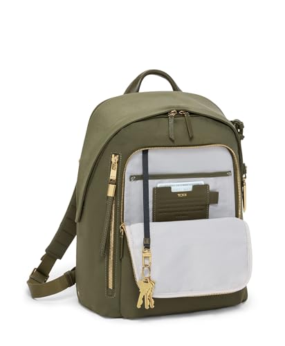 Image of Tumi Womens Halsey Backpack Olive One Size