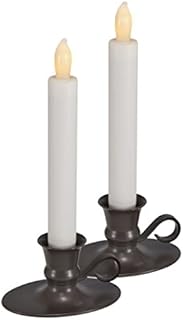 Mark Feldstein & Associates Flameless LED Taper Candle with Timer (Set of 2)