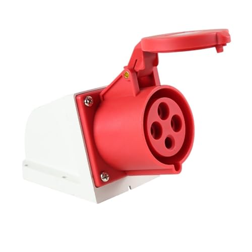 Industrial and socket 4 core 16A docking aviation waterproof and dustproof non-explosion-proof connector three-phase power(Surface mounted socket)