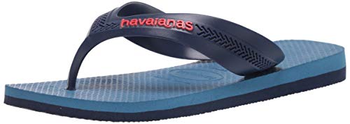 Havaianas Unisex-Baby Max Flip Flop Sandal Blue/Steel Blue, 9 M US