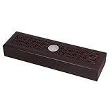  NULYLU Boîte de Rangement en Bois Étui Léger et Résistant aux Chocs pour Harmonica 24 Trous pour Transport en Extérieur