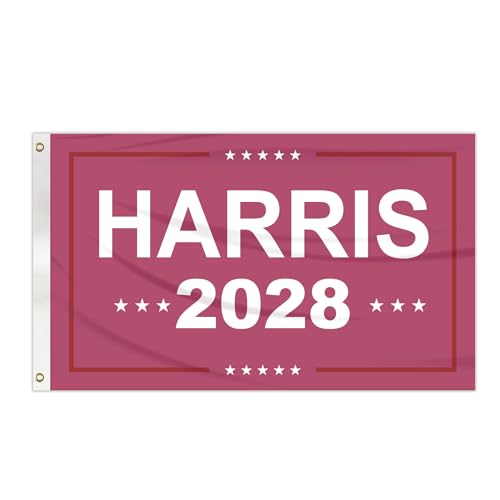 Kamala Harris 2028 Flag 3x5 Ft Kamala Harris for President Flags for Indoor Outdoor Kamala Harris For The People Flags for Garden Lawn Yard Home Decor (03)