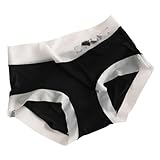 LYHJN Bragas menstruales Paquete De 5 Bragas De Bikini para Mujer, Pantalones De Natación con Control De Barriga, Trajes De Baño De Cobertura Completa, Calzoncillos-Black-XXL-5 Piezas