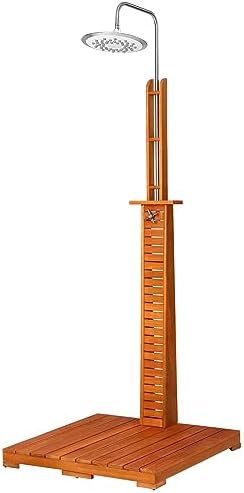 tec Bodendusche Mobile Outdoor Gartendusche CampingDusche aus massivem