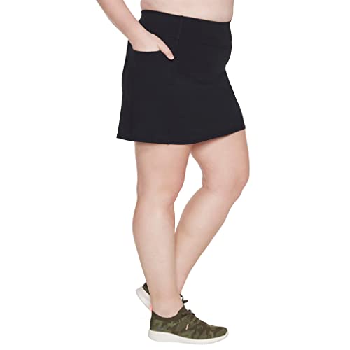 Skechers Women's Go Walk High Waisted Skort, Bold Black, Large #TOP5