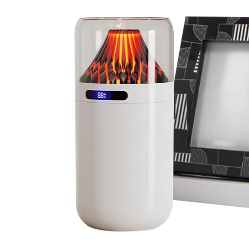 Humidificador inteligente para el hogar, humidificador de escritorio volcán de 3 modos, adorno creativo de mesa, elegante decoración del hogar para dormitorio