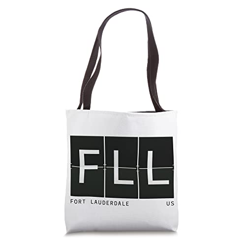 FLL 'Fort Lauderdale Florida' Airport Code Retro Travel Tote Bag