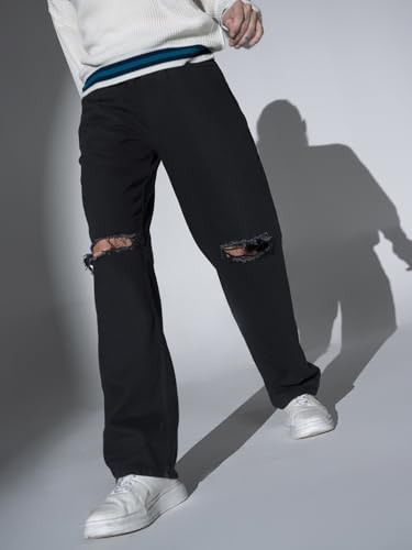 Image of Hubberholme Women's Knee Ripped Dad Fit Jeans