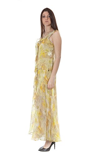 Robe longue John Galliano 34 XR7480 71116 jaune S371 taille 48