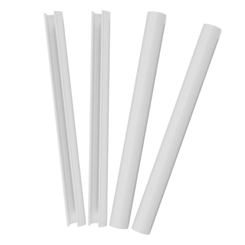 TOPPERFUN 4 Piezas Tapa del Tubo de Escape radiador Envoltura de Aislamiento de tuberías Cubierta de tubería de PVC Cubierta de Tubo de ventilación de polivinilo Blanco
