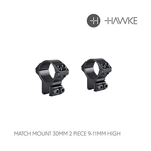 Hawke Match 9-11m High Riflescope Ring Mounts 30mm