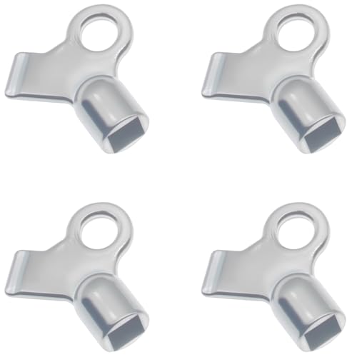 FDXGYH 4 Pcs Radiator Keys Radiator Bleeding Air Valve Keys Zinc Alloy Radiator On-off Valve Replacement for Bleeding Home Radiators