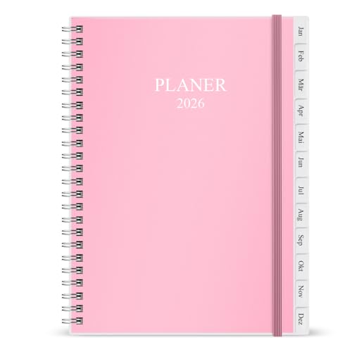Agenda 2025: agenda settimanale e mensile da gennaio 2025 a dicembre 2025, 15,9 x 21 cm, 12 linguette mensili, 14 pagine per appunti, tasca in plastica, copertina flessibile con rilegatura a doppio