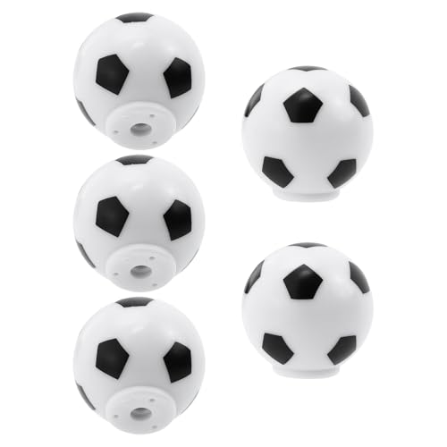 Holibanna Pomo Tirador de Muebles Fútbol para Habitación Infantil, 5 Piezas Anticolisión Abs, Perillas para Armarios y Cajones 33x33 Mm, Accesorios Decorativos para Puertas y Tocadores
