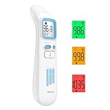 DrBash 3-in-1 Baby Thermometer for Ear, Forehead & Touchless, Infrared Thermometer for Adults and Kids, Fever Digital Thermometer with Fever Alert and Memory Recall
